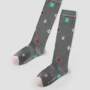 Women's Designer "Renaissance" Argyle Preppy Calf Socks