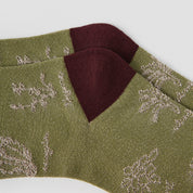 Women's Designer Vintage Botanical & Bow Crew Socks (3-Pack)