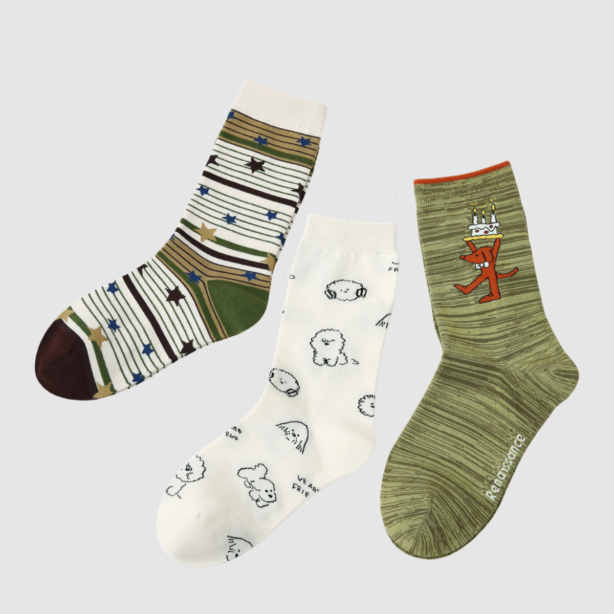 Women's Frosted Sage Pup-3 Pack