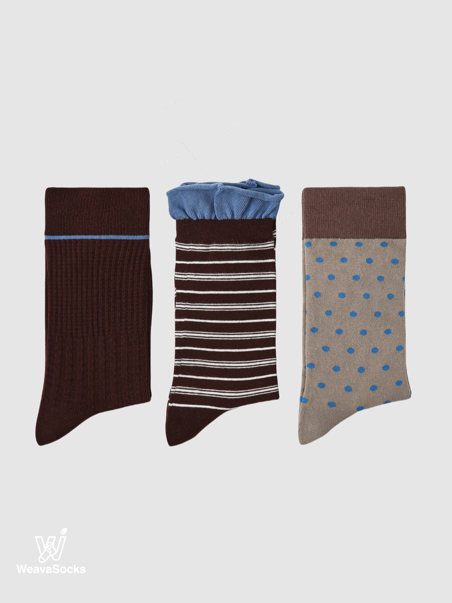 Women's Mocha & Cerulean Trio-3 Pack