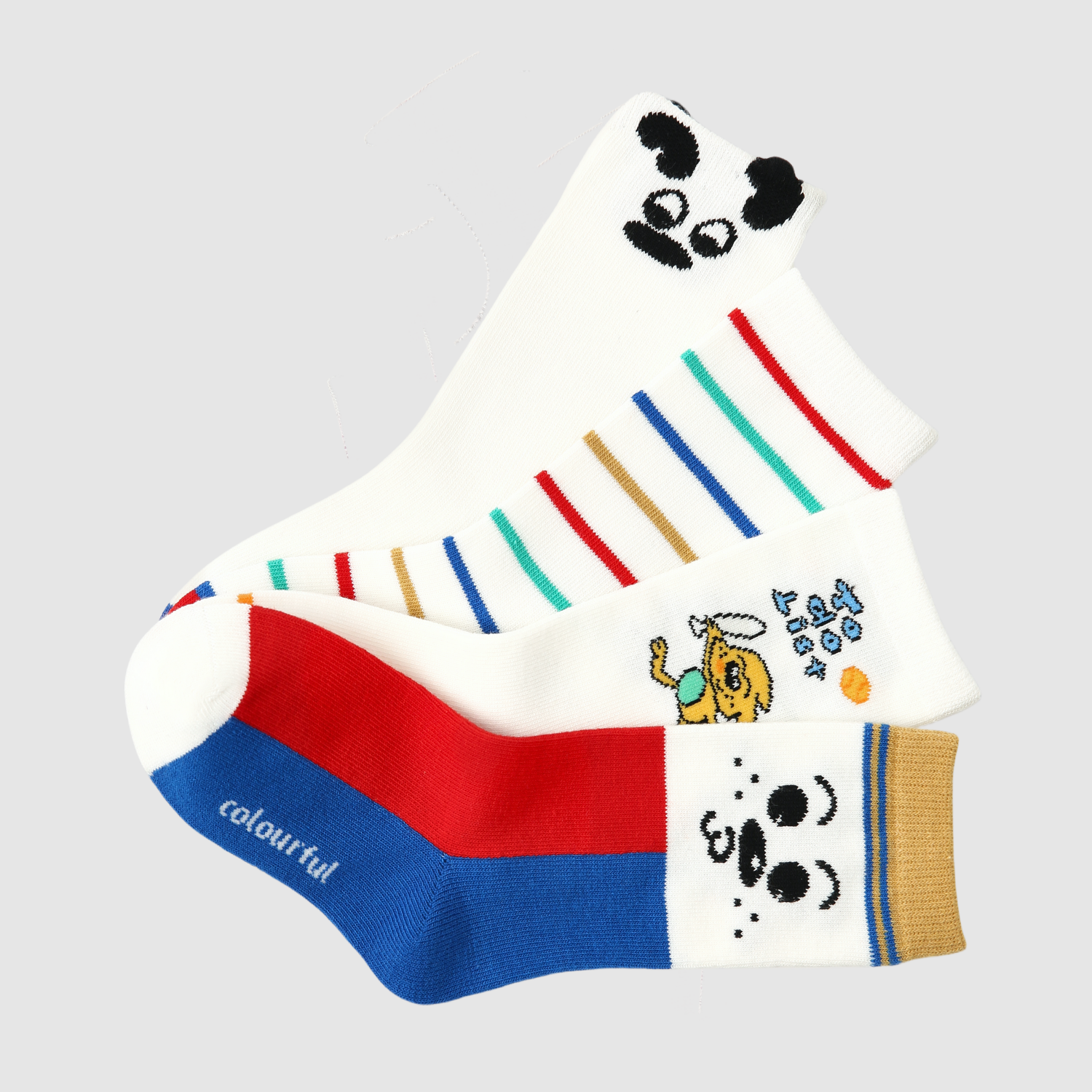 Kids' Comic Stripes & Blocks-4 Pack