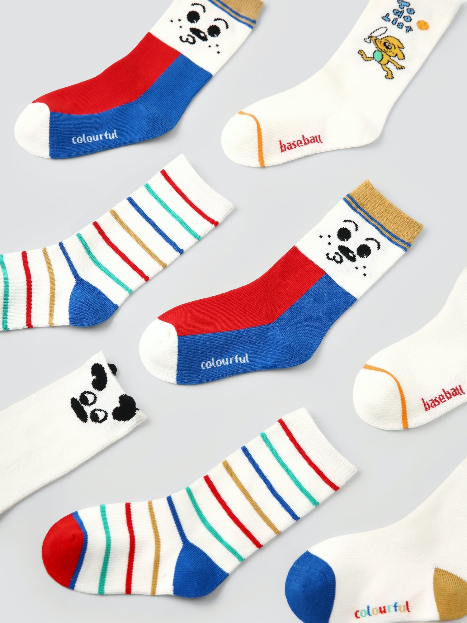 Kids' Comic Stripes & Blocks-4 Pack