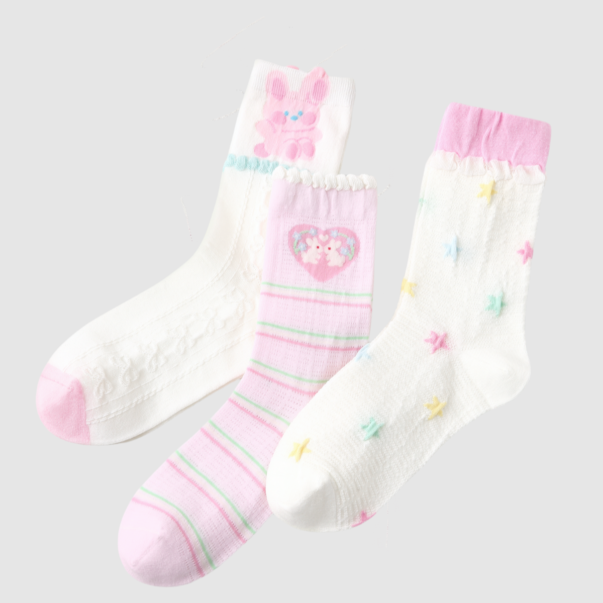 Women's Bunny Star Drops-3 Pack