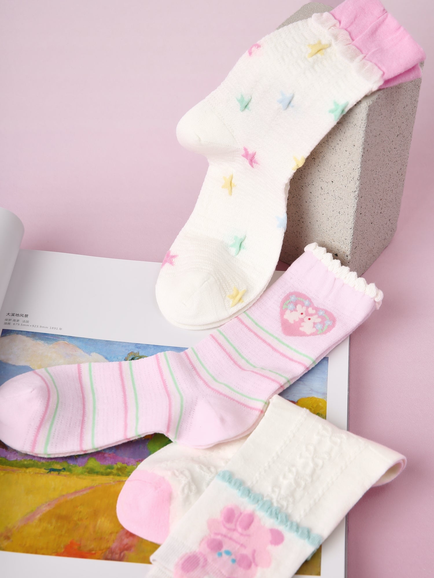 Women's Bunny Star Drops-3 Pack