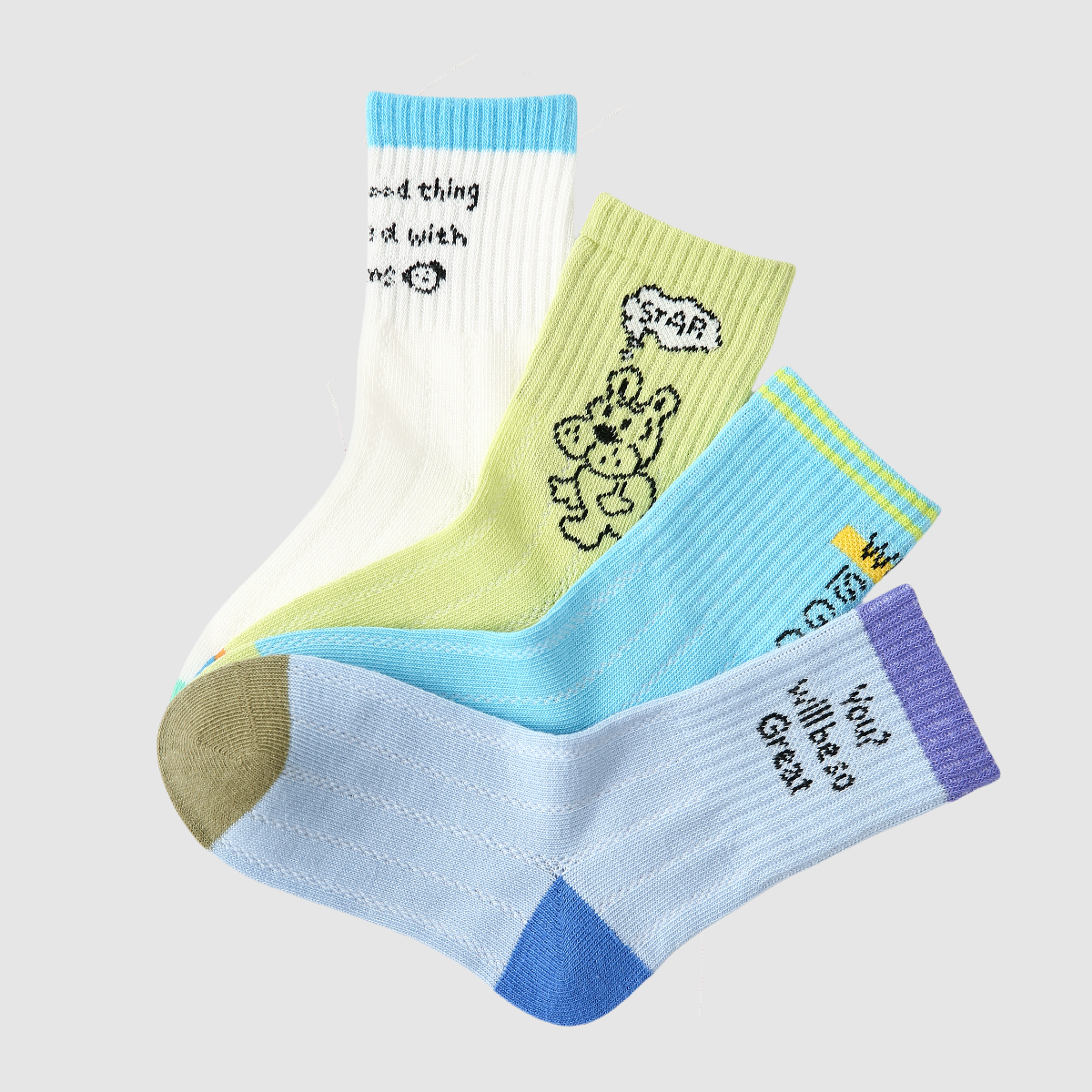 Kids' Type Play Sock Society-4 Pack