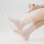 Women's 99% Supima® Cotton Silk-Touch Quarter Socks - product photo showing soft cotton comfort