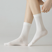 Women's Ultra-Thin 99% Cotton Sorbet Crew Socks - product photo showing soft cotton comfort