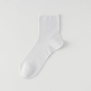 Men's Silk & Modal Non-Binding Loose Cuff Cooling Socks - detail photo showing modal and mulberry silk comfort