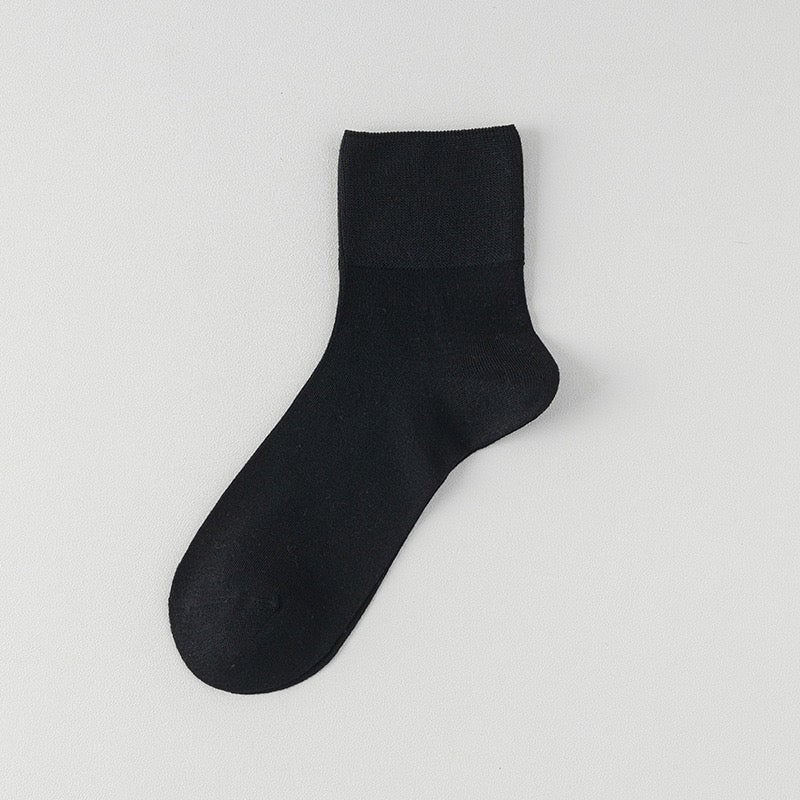 Men's Silk & Modal Non-Binding Loose Cuff Cooling Socks