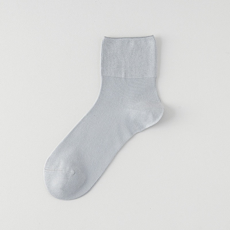 Men's Silk & Modal Non-Binding Loose Cuff Cooling Socks