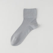 Men's Silk & Modal Non-Binding Loose Cuff Cooling Socks - detail photo showing modal and mulberry silk comfort