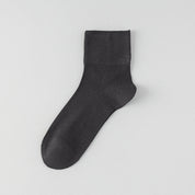 Men's Silk & Modal Non-Binding Loose Cuff Cooling Socks - detail photo showing modal and mulberry silk comfort