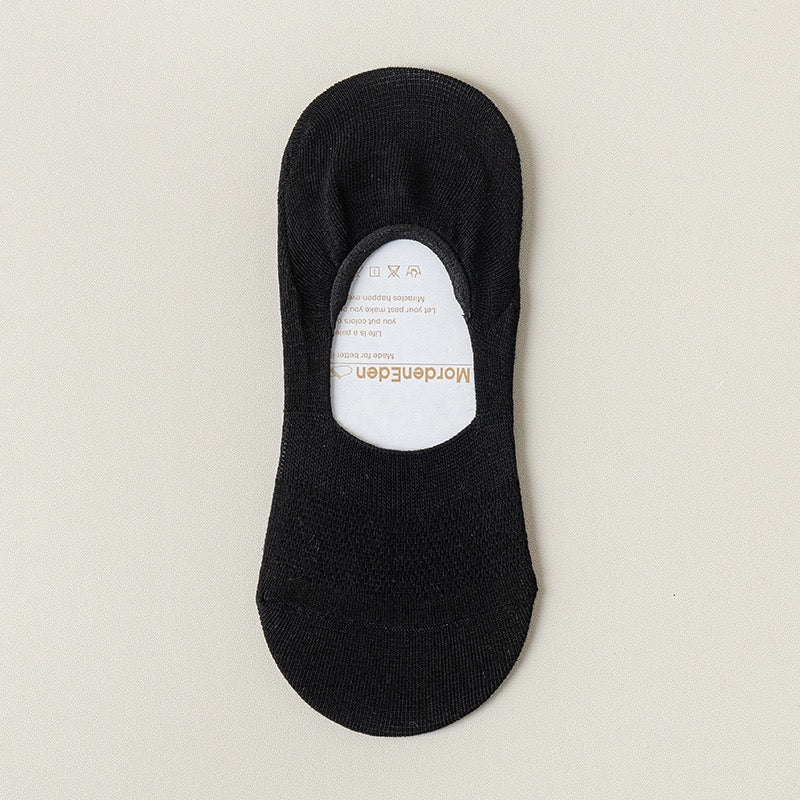 Women's 95% Cotton Ultra-Thin Mesh No-Show Socks