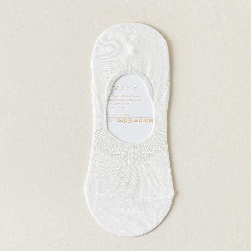 Women's 95% Cotton Ultra-Thin Mesh No-Show Socks