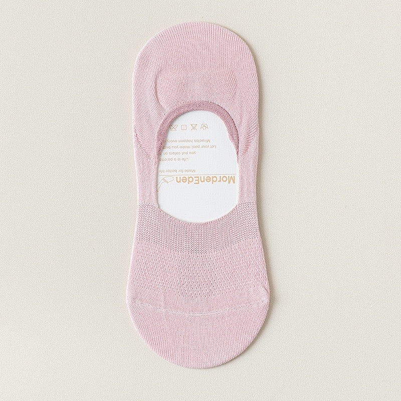 Women's 95% Cotton Ultra-Thin Mesh No-Show Socks
