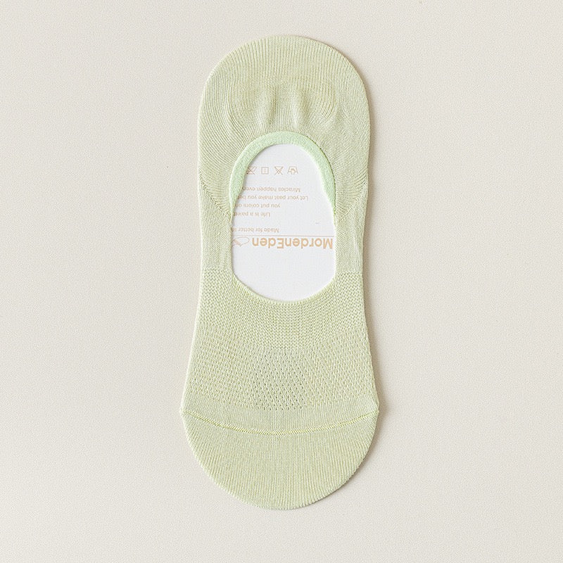 Women's 95% Cotton Ultra-Thin Mesh No-Show Socks