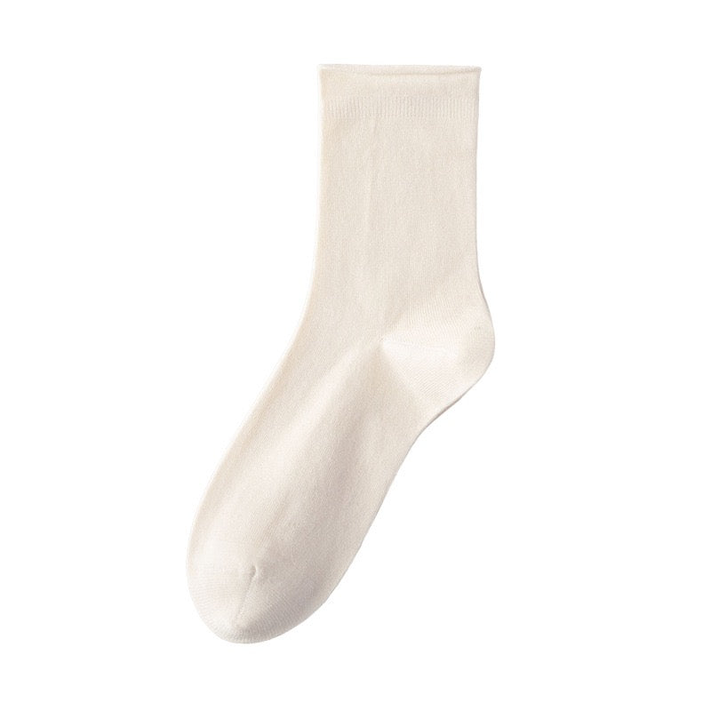 Women's 98% Cotton Ultra-Soft Roll-Top Crew Socks