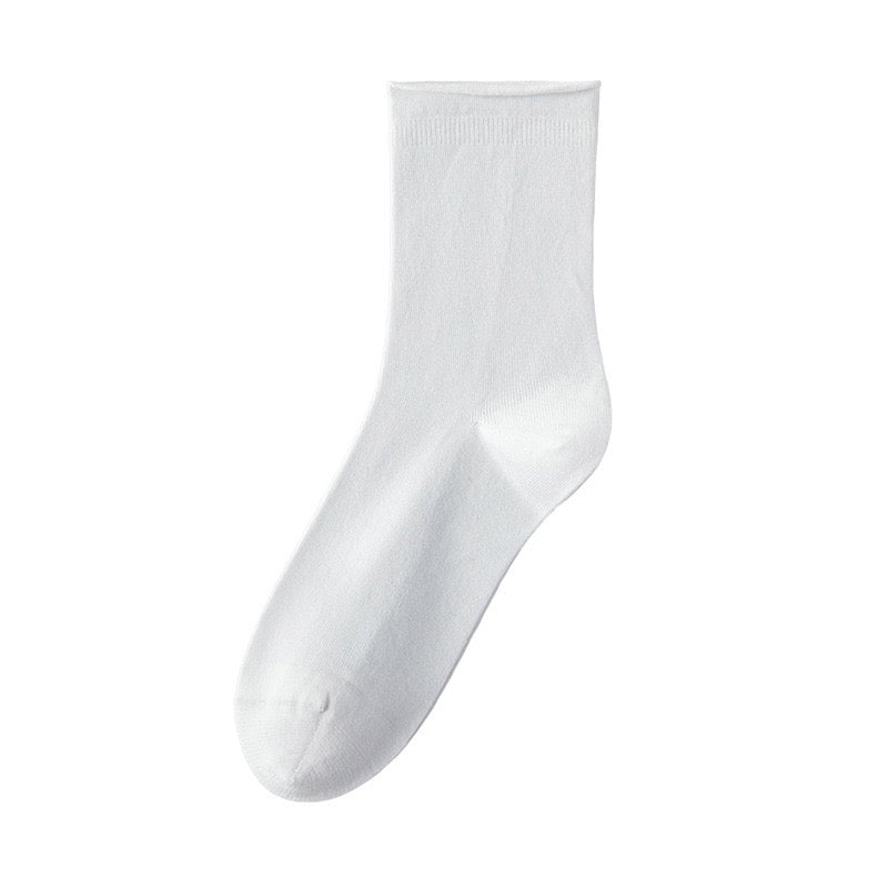 Women's 98% Cotton Ultra-Soft Roll-Top Crew Socks