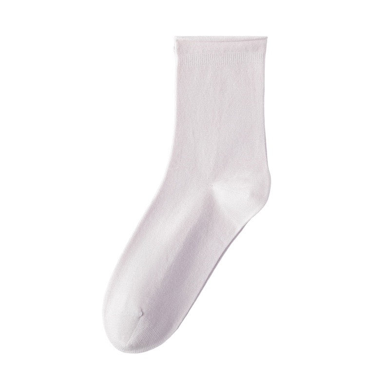 Women's 98% Cotton Ultra-Soft Roll-Top Crew Socks