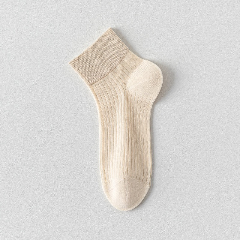 Women's 92% Cotton Candy-Colored Ankle Socks