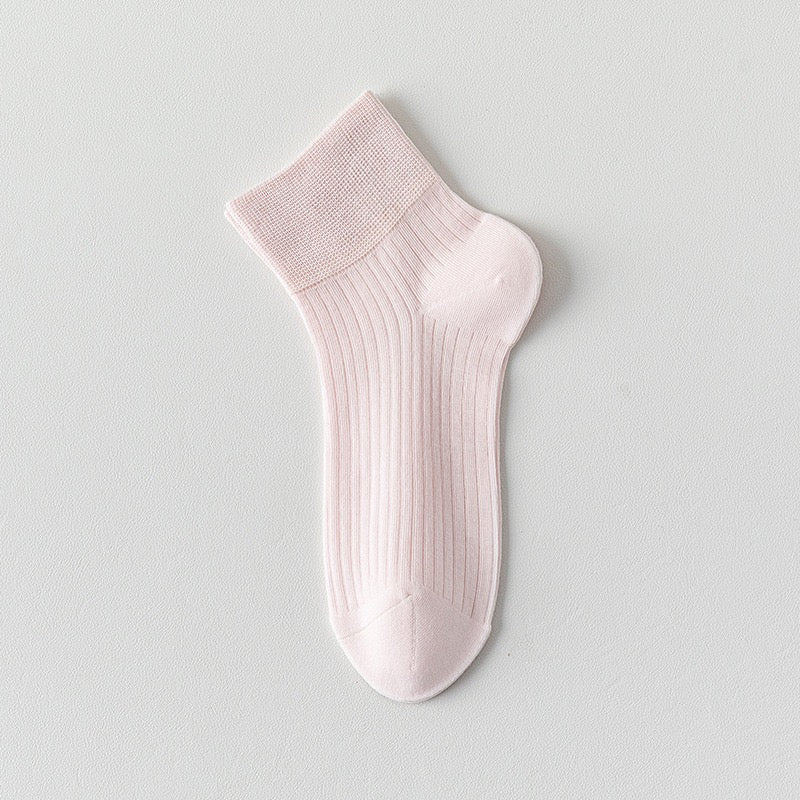 Women's 92% Cotton Candy-Colored Ankle Socks