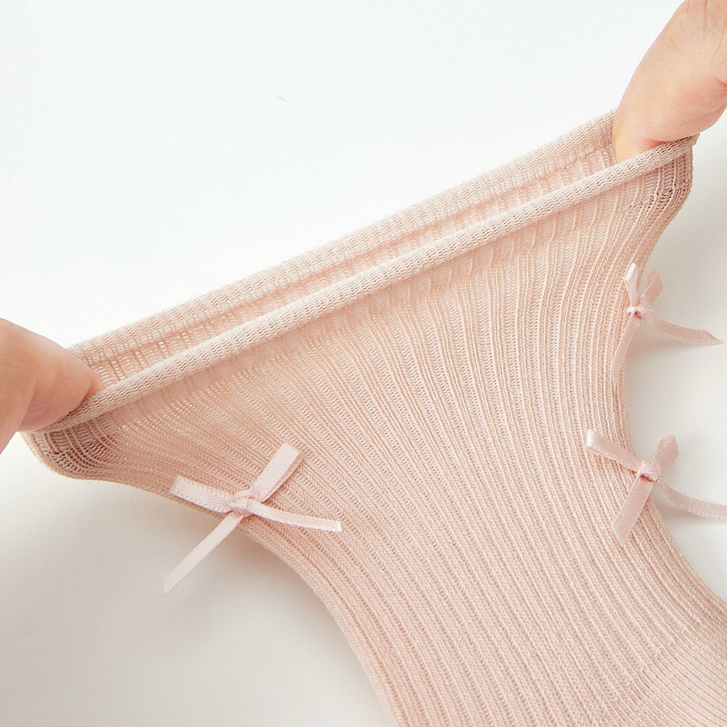 Girls' Combed Cotton Blend Ribbon Bow Ruffle Crew Socks (3-Pack)