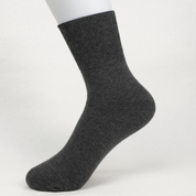 Women's 98% Cotton Relaxed-Fit Heather Crew Socks - product photo showing soft cotton-rich comfort