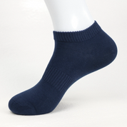 Men's 98% Cotton Everyday Low-Cut Ankle Socks - product photo showing soft cotton-rich comfort