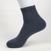 Men's 98% Cotton High-Density Ribbed Crew Socks - detail photo showing soft cotton-rich comfort
