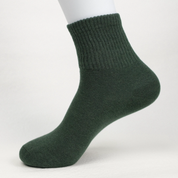 Men's 98% Cotton High-Density Ribbed Crew Socks - detail photo showing soft cotton-rich comfort