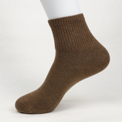 Men's 98% Cotton High-Density Ribbed Crew Socks - detail photo showing soft cotton-rich comfort