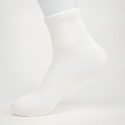 Men's 98% Cotton High-Density Ribbed Crew Socks - detail photo showing soft cotton-rich comfort