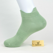 Men's 98% Cotton Heel Tab Low-Cut Socks - detail photo showing soft cotton-rich comfort