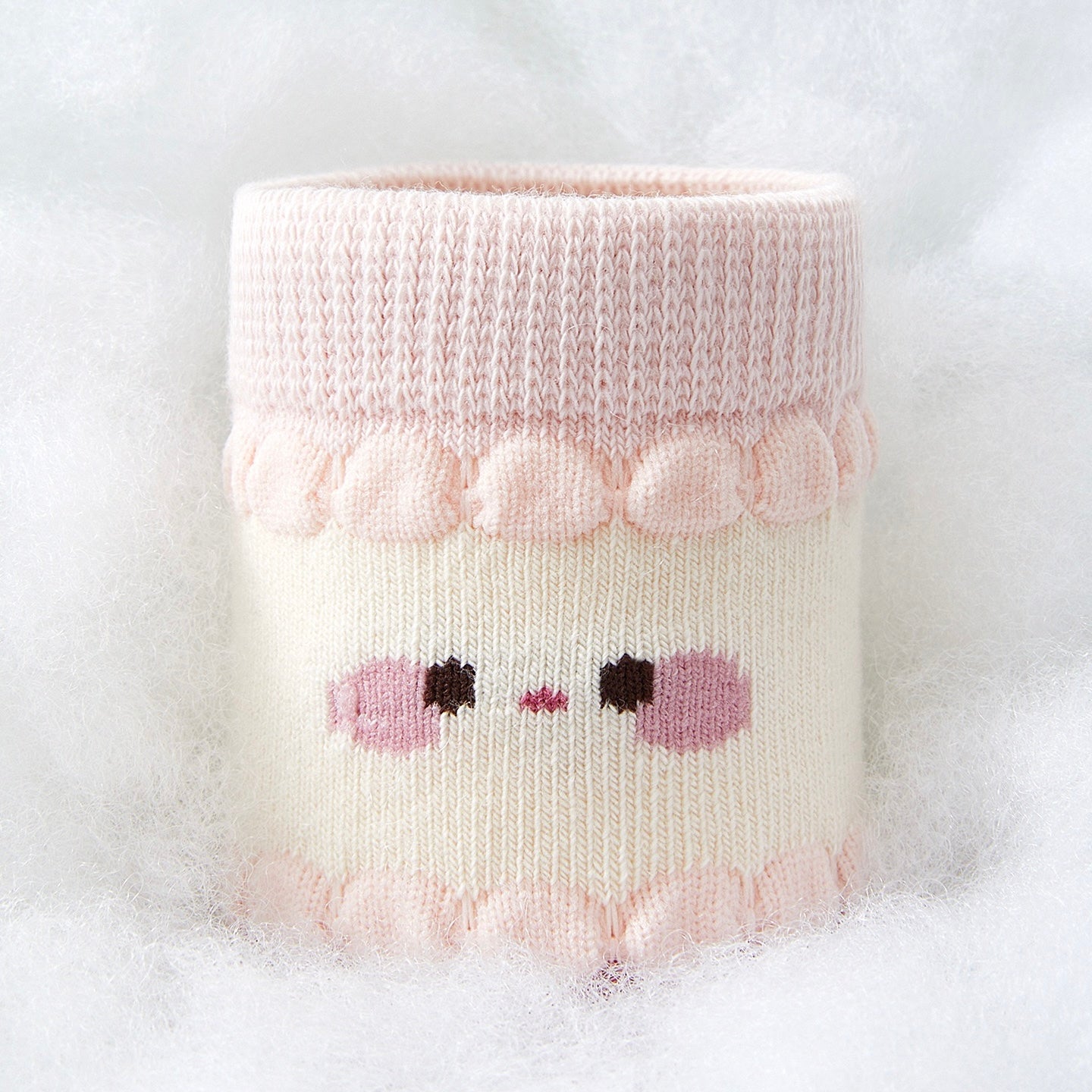 Girls' Combed Cotton Blend Cute Bear, Hearts & Bows Crew Socks (5-Pack)