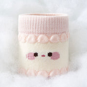 Girls' Combed Cotton Blend Cute Bear, Hearts & Bows Crew Socks (5-Pack)