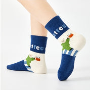 Kids' Ultra-Soft Fuzzy Slipper & Sleeping Crew Socks (5-Pack)