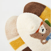 Kids' Ultra-Soft Fuzzy Slipper & Sleeping Crew Socks (5-Pack)