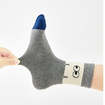 Kids' Fully Cushioned Terry Retro Sporty Puppy & Stripe Warm Crew Socks (5-Pack)