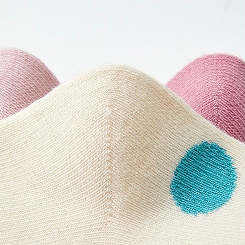 Girls' Combed Cotton Blend Cute Kitten & Bunny Crew Socks (5-Pack)