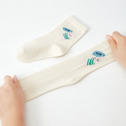 Kids' Combed Cotton Blend "Nice" Bear Crew Socks (6-Pack)
