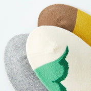 Kids' Fully Cushioned Terry Upside-Down Safari Animals Warm Crew Socks (5-Pack)