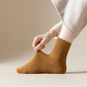 Women's 92% Cotton Terry Cushion Ankle Socks - product photo showing cushioned comfort