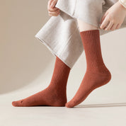 Women's 92% Cotton Terry Athletic Crew Socks - product photo showing cushioned comfort