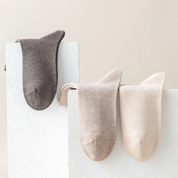 Women's 98% Cotton 5" Quarter Heather Socks - product photo showing soft cotton-rich comfort