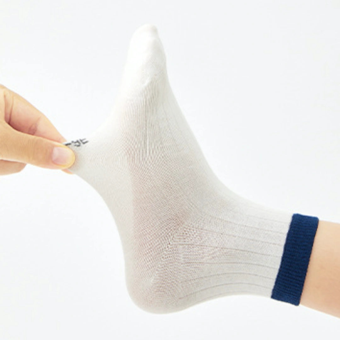 Kids' Bright & Breezy 97% Cotton Quarter Socks 5-Pack - sock set showing soft cotton comfort