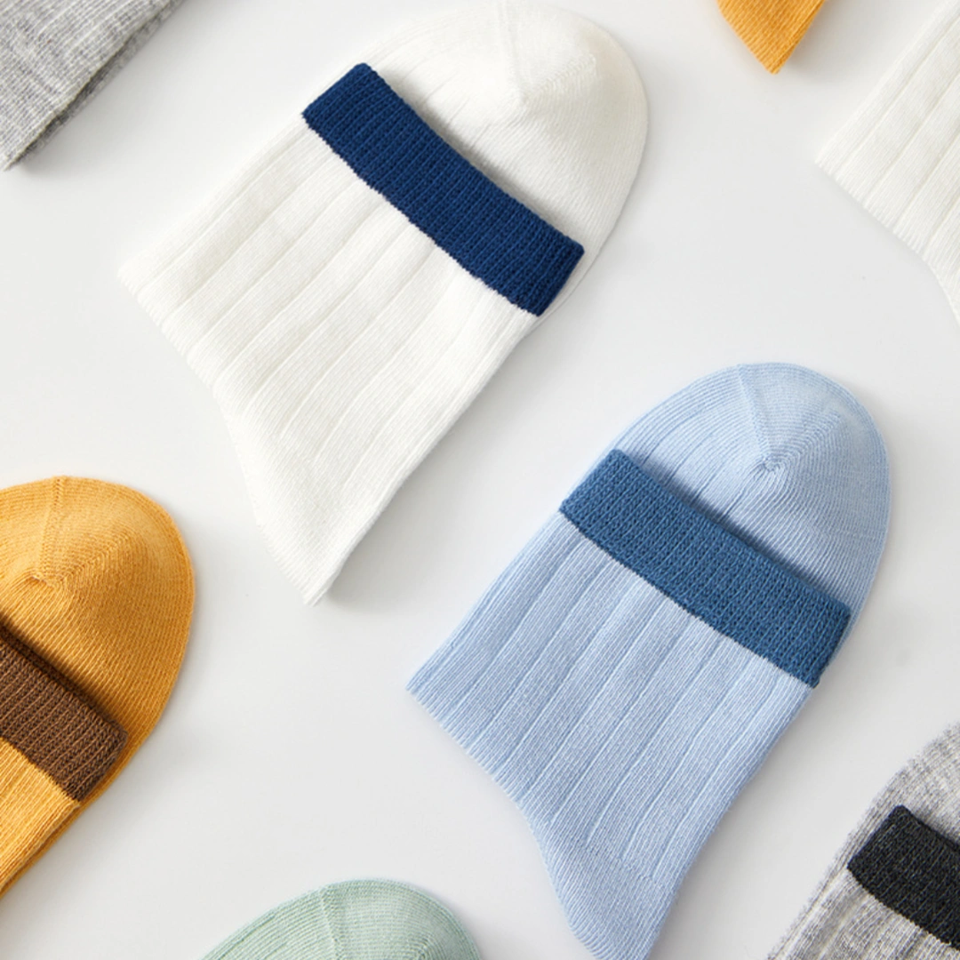 Kids' Bright & Breezy 97% Cotton Quarter Socks 5-Pack - sock set showing soft cotton comfort