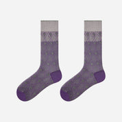 Women's Metallic Lurex Sheer Mesh Socks - product photo showing breathable mesh comfort