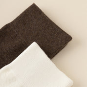 Women's Dual-Layer Cotton Exterior & Merino Wool Lined Calf Socks