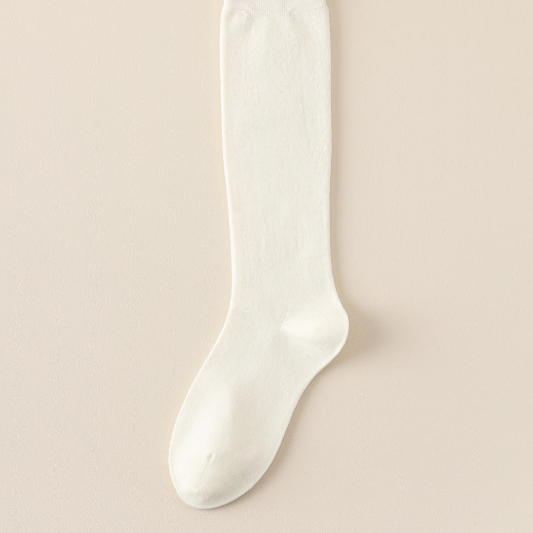 Women's Dual-Layer Cotton Exterior & Merino Wool Lined Calf Socks