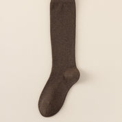 Women's Dual-Layer Cotton Exterior & Merino Wool Lined Calf Socks